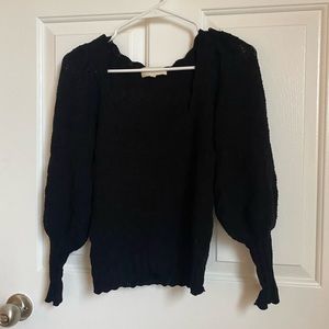 Black la maille sezane sweater size small